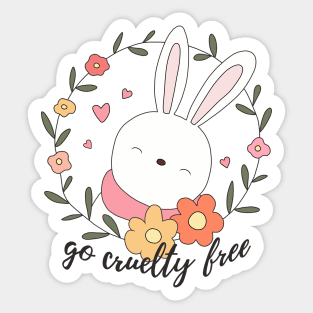 Easter - Go Cruelty free Sticker